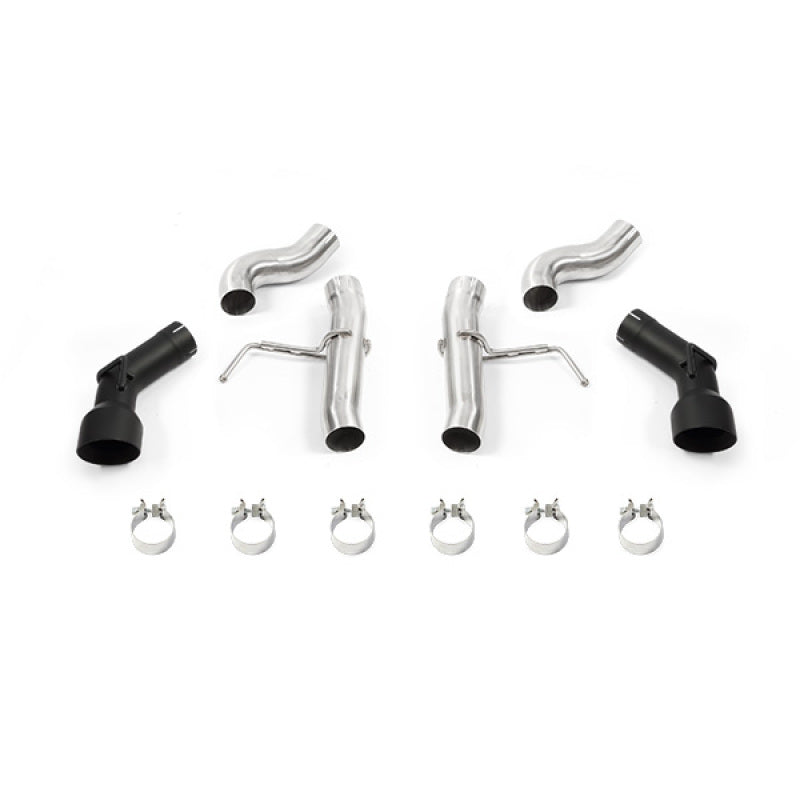 Mishimoto Race Dual-Tip Axle-Back Exhaust - Chevrolet Camaro SS 2016-2020 - Black Tips