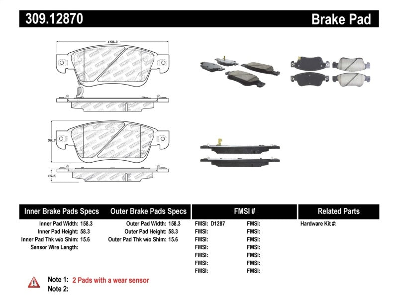 StopTech Performance Front Brake Pads for 07-08 Infiniti G35 2WD Sedan / 08 Infiniti G37 Coupe - OneFastShop