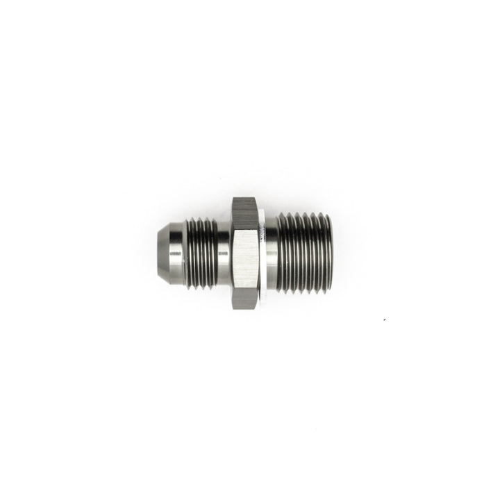 DeatschWerks 6AN Male Flare to M16 X 1.5 Adapter Titanium (Incl. Crush Washer) - OneFastShop