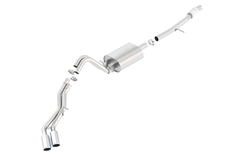 Borla Touring Cat Back Exhaust System for Chevy Suburban 5.3L V8 Dual Exit 4in Tips (15-16)