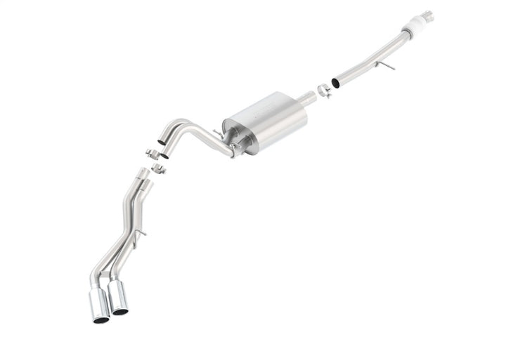 Borla Touring Cat Back Exhaust System for Chevy Suburban 5.3L V8 Dual Exit 4in Tips (15-16)