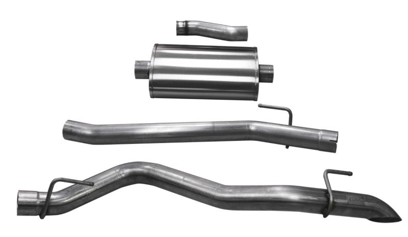 Corsa Performance Cat-Back Exhaust 3.0in Single Side Exit Turn Down Tip - 2020-2024 Jeep Gladiator JT