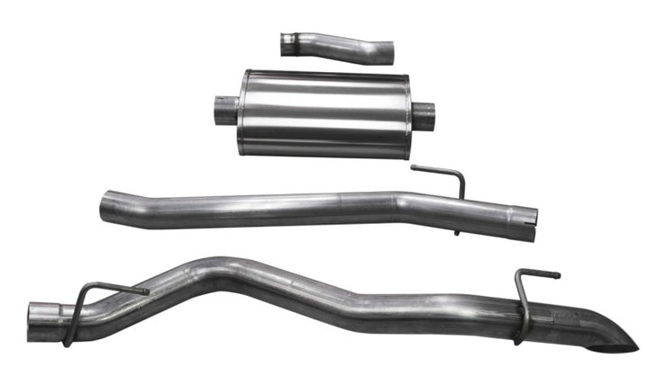 Corsa Performance Cat-Back Exhaust 3.0in Single Side Exit Turn Down Tip - 2020-2024 Jeep Gladiator JT