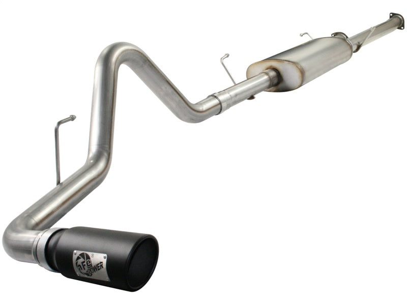aFe MACHForce XP Exhausts Cat-Back SS-409 Toyota Tundra 10-11 V8 5.7L 145.7 WB Black Tip