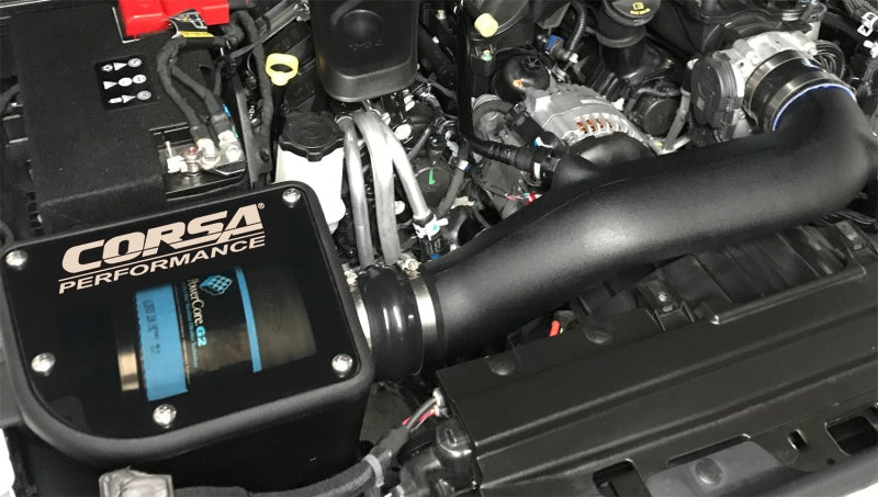 CORSA Performance Cold Air Intake with Powercore Filter for 2018-2024 Jeep Wrangler JL 3.6L V6