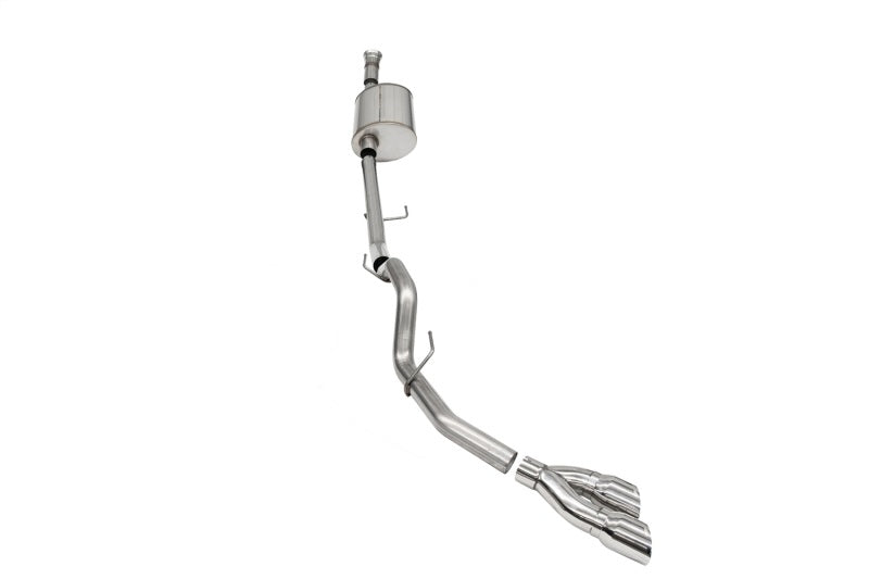CORSA Performance Sport Cat-Back Exhaust 2021-2024 Ford F-150 SuperCab 5.0L V8 Single Side Exit Polished