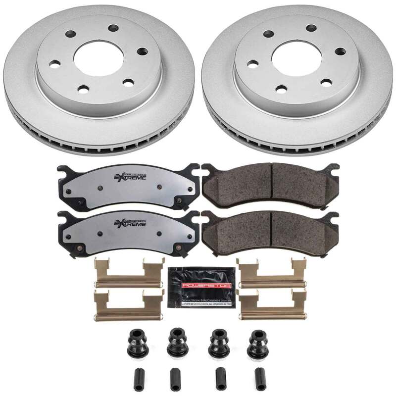 PowerStop Z36 Front Coated Brake Kit - Chevrolet Silverado 1500 / Chevrolet Tahoe / Cadillac Escalade 1999-2008