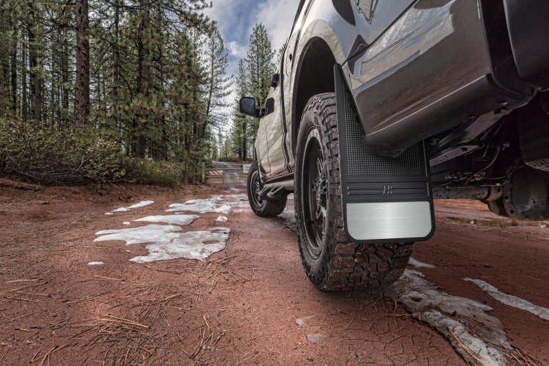 Husky Liners Universal Rear Mud Flaps - Black (with Weight, 12in Wide), image 3