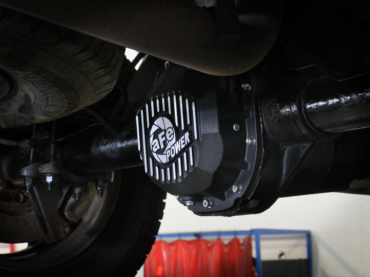 aFe 90-14 Ford F-150 Rear Differential Cover - Black With Machined Fins