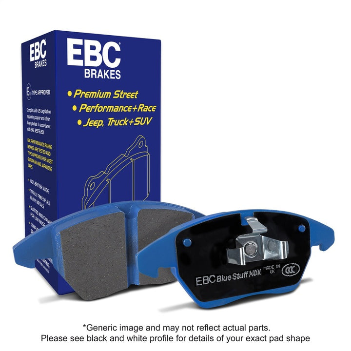 EBC Bluestuff Front Brake Pads for 06-08 Chevrolet Corvette (C6) Z06 and Base Models - OneFastShop