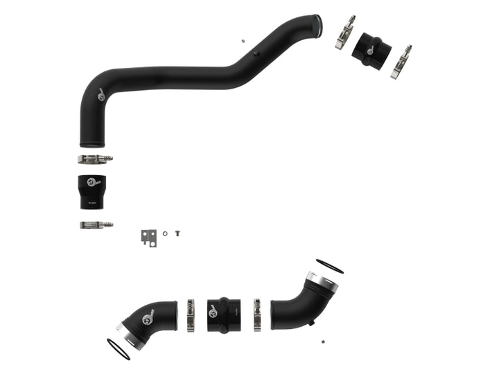 aFe Charge Pipe BladeRunner Aluminum Black 06-10 GM 6.6L - OneFastShop