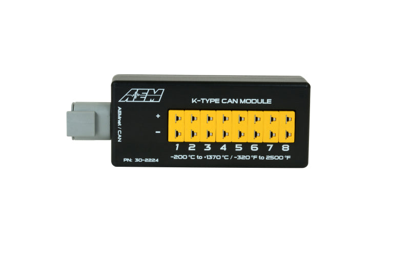 AEM 8 Channel K-Type Thermocouple EGT CAN Module for Enhanced Monitoring