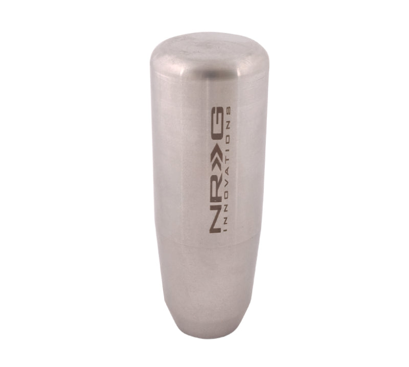 NRG Universal Short Shifter Knob 3.5in Length Heavy Weight 0.85Lbs Silver