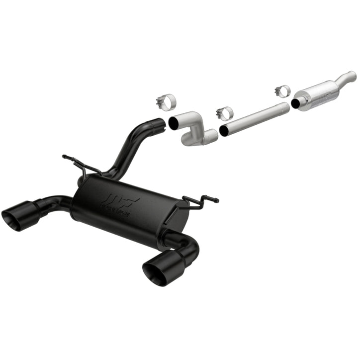Magnaflow Cat-Back Exhaust System 4in Dual Black Coated Tips 2018 Jeep Wrangler 2.0L