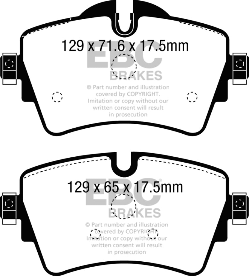 EBC Redstuff Front Brake Pads for 2015-2022 Mini Cooper S