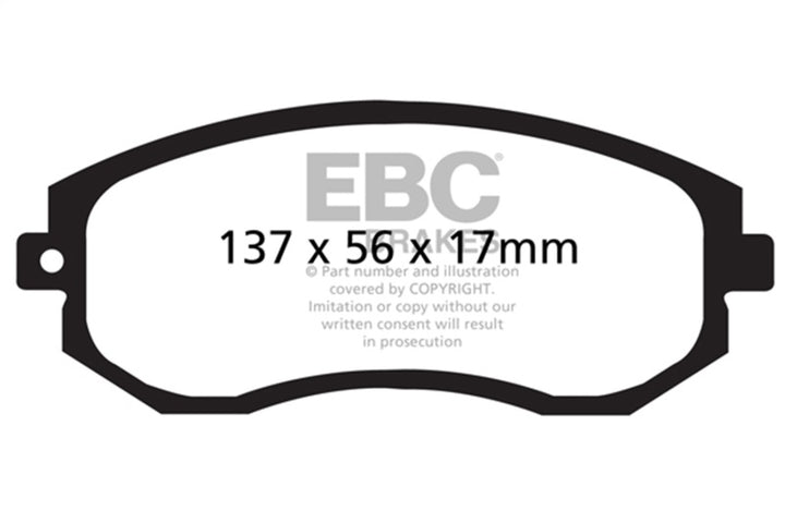 EBC Yellowstuff Front Brake Pads for 2013-2016 Scion FR-S - OneFastShop