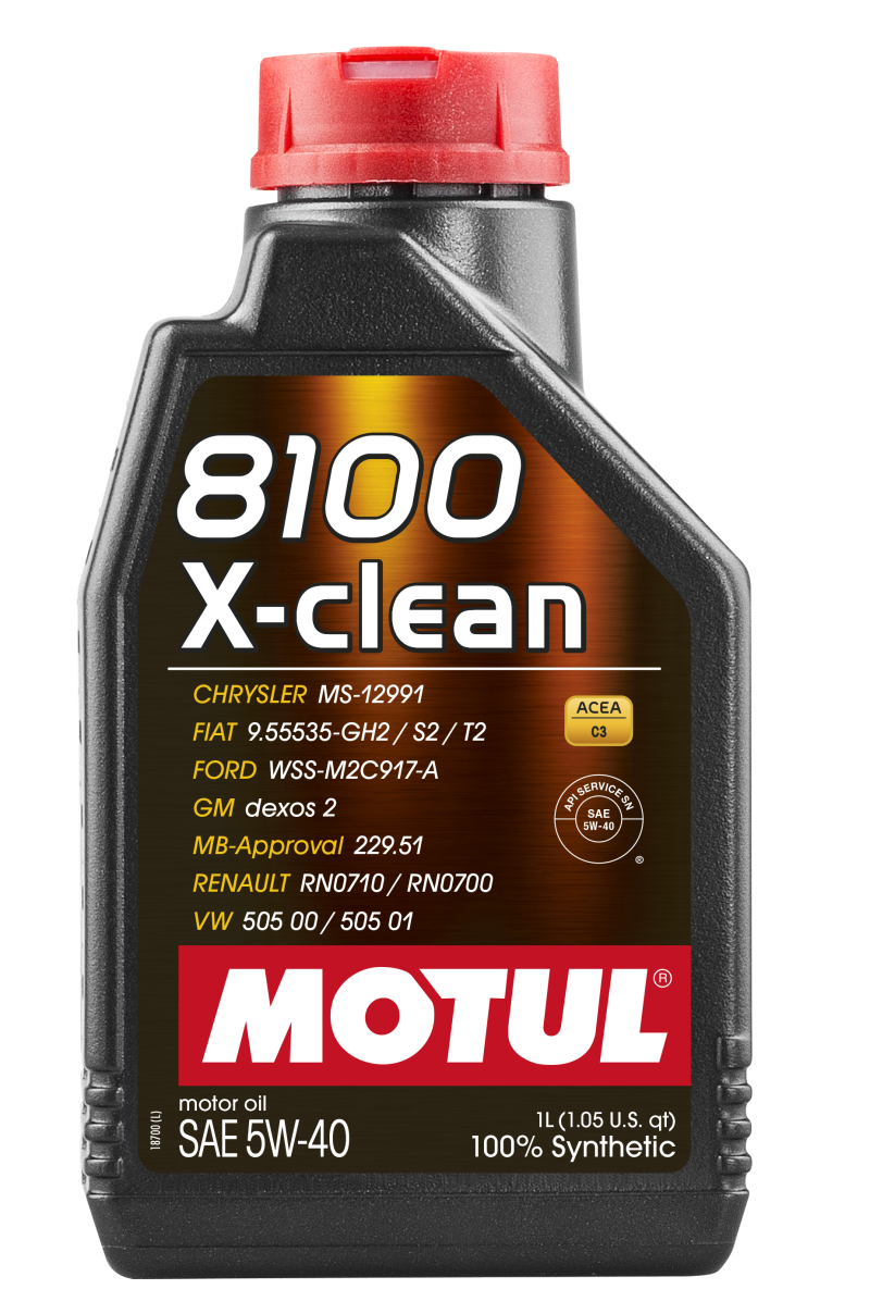 Motul 1L Synthetic Engine Oil 5W40 X-CLEAN C3 -505 for Audi, BMW, Chevrolet - OneFastShop