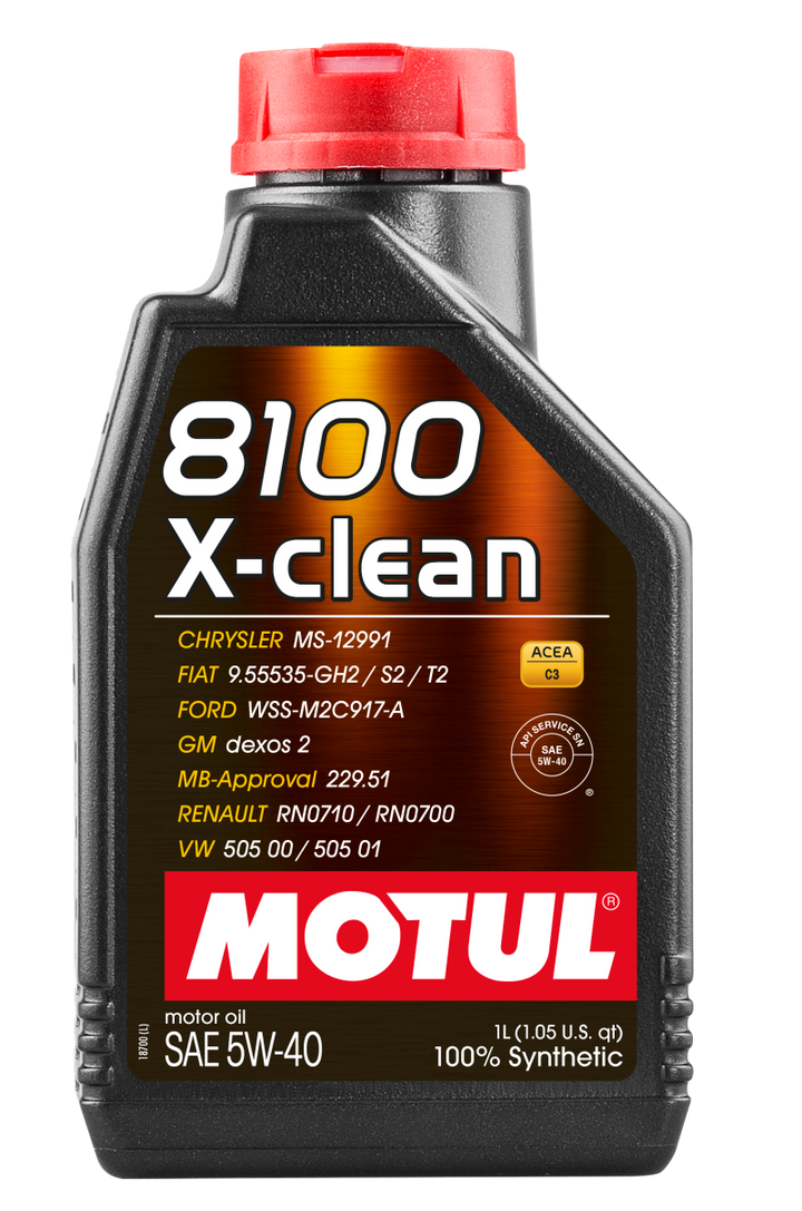 Motul 1L Synthetic Engine Oil 5W40 X-CLEAN C3 -505 for Audi, BMW, Chevrolet - OneFastShop