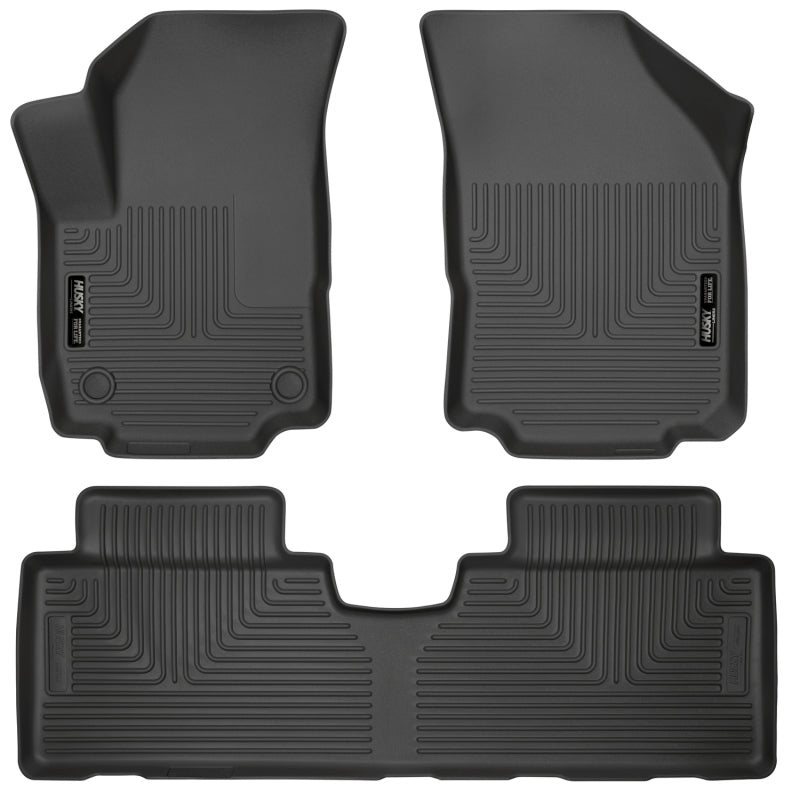 Husky Liners Weatherbeater Black Front & 2nd Seat Floor Liners for 2018-2024 Chevrolet Equinox - OneFastShop