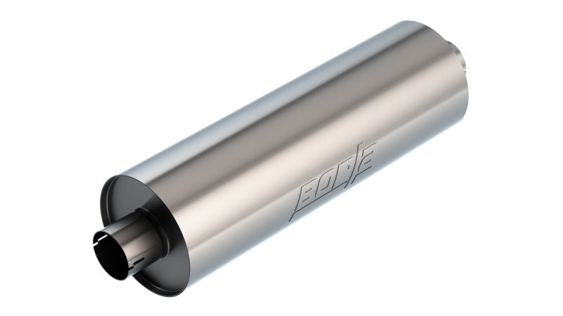 Borla Specialty Muffler 3in Center In/Out 7.75in Dia. 24in Body 29in OAL - Touring - Notched