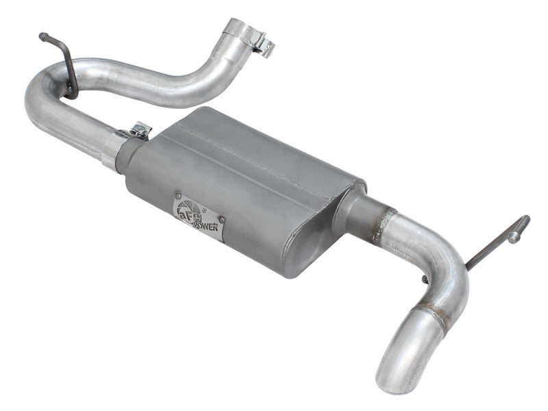 aFe Scorpion Exhaust System Axle Back Aluminized Hi-Tuck for Jeep Wrangler JK V6 3.6/3.8L