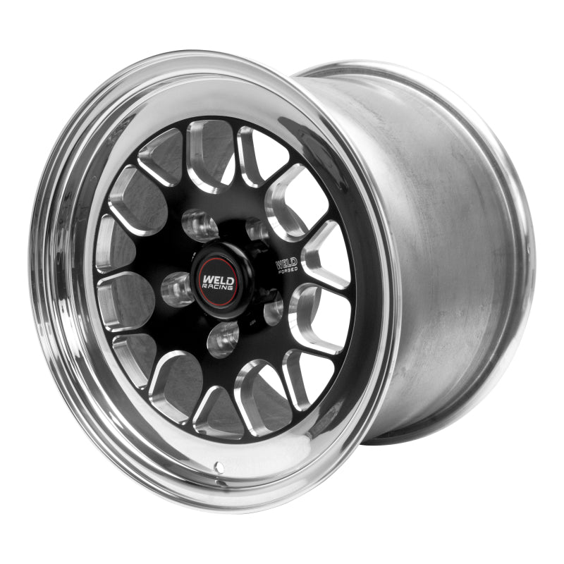 Weld S77 Wheel – 15x5 5x4.5 Bolt Pattern 3.5 in. Backspacing Black Low Pad Non Beadlock