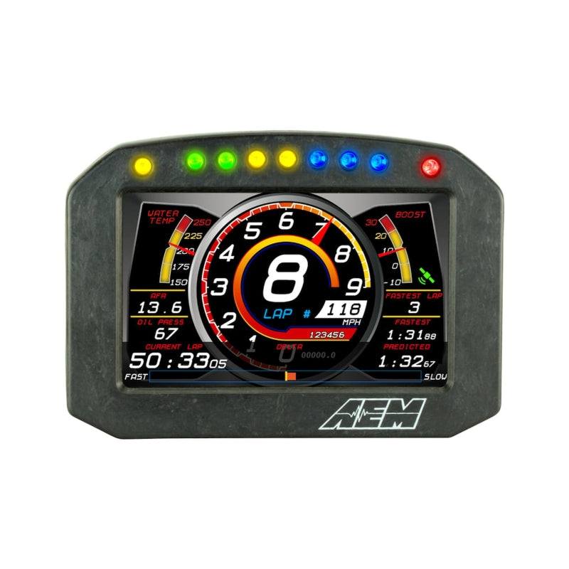 AEM CD-5G Carbon Flush Digital Dash Display - With Internal 20Hz GPS & Antenna, image 10