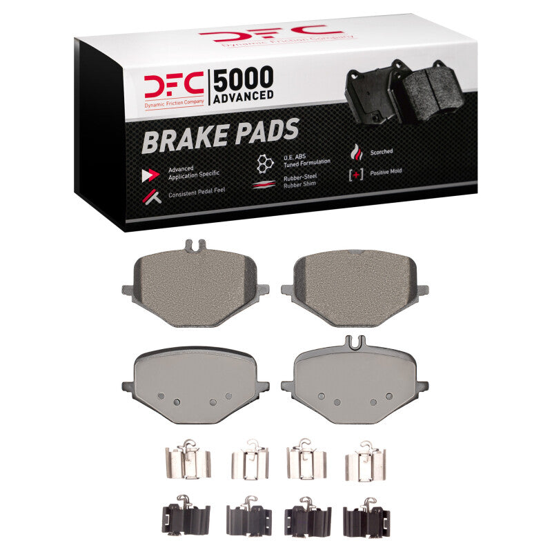 DFC 5000 Advanced Low Metallic Rear Brake Pad & Hardware Kit - Mercedes-Benz G63 AMG / GLE63 AMG S 2019-2025