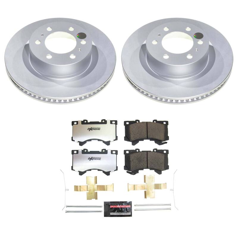 PowerStop Z36 Truck & Tow Coated Front Brake Kit - Toyota Tundra / Sequoia 2022-2026