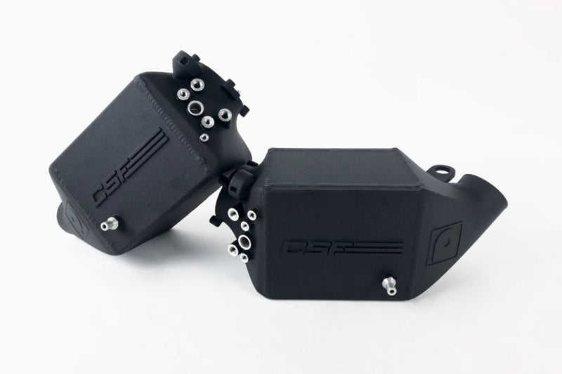 CSF Twin Charge-Air-Cooler Set Crinkle Black for 12-16 BMW M5 F10 / 12-18 BMW M6 F06 F12 F13