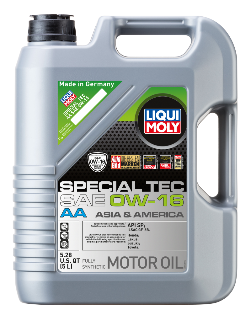 LIQUI MOLY 5L Special Tec AA Motor Oil SAE 0W16 for Honda Fit 2018-2020 and Hyundai Sonata 2020-2024