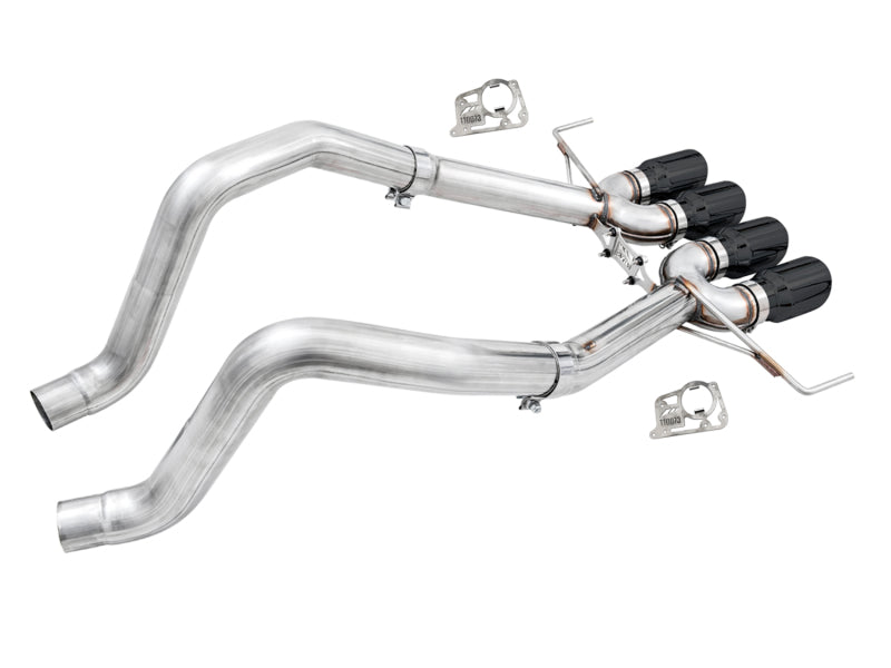 AWE Track Edition Axle-Back Exhaust - Chevrolet Corvette 2014-2019 - Black Tips