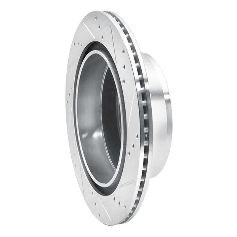 R1 07-20 Cadillac Escalade EXT Rear Left Drilled and Slotted Silver Brake Rotor