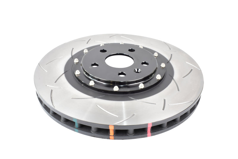 DBA 5000 Series T3 Slotted KP Brake Front Rotor - Black Hat - Chevrolet Camaro ZL1 2018-2022 (NAS Nuts)