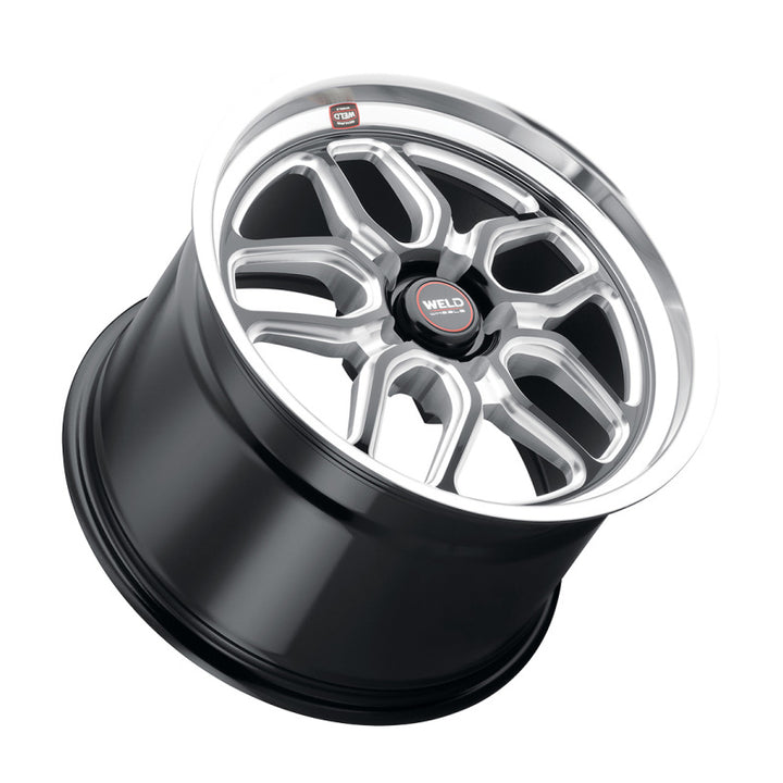 Weld S152 Laguna Drag Wheel 18x10.5 5x120.65 ET65 BS8.25 Gloss Black MIL Dia 78.1