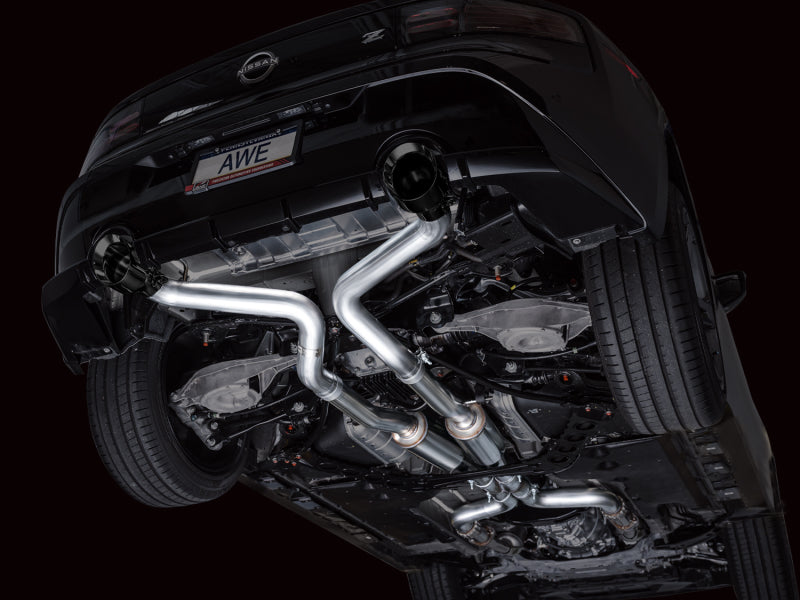 AWE Track Edition Catback Exhaust System with Diamond Black Tips for 2023 Nissan Z RZ34 RWD