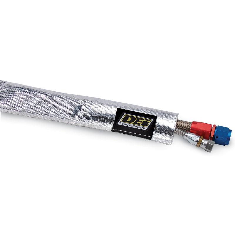 DEI Heat Sheath - 1-1/4in I.D. x 3ft - Aluminized (Sewn Edge)