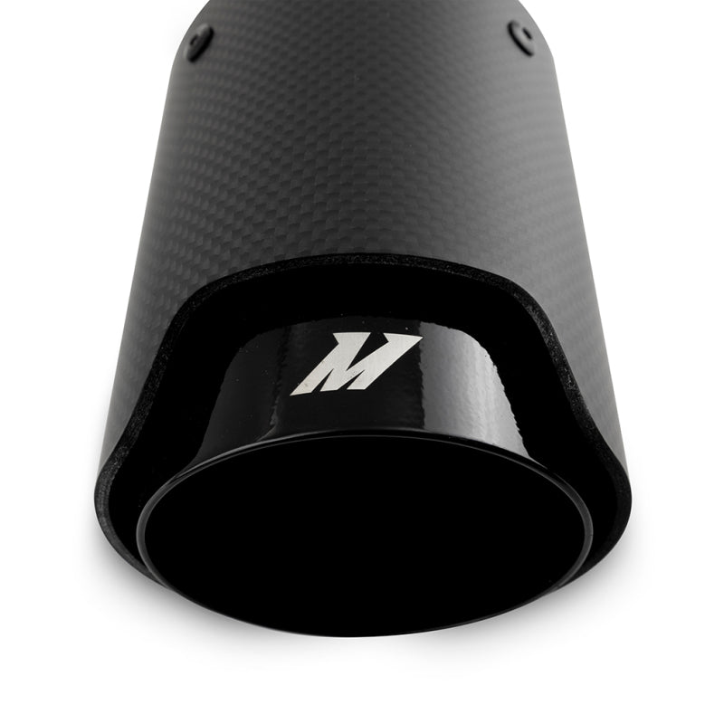 AEM Exhaust Tip Carbon 2.5in Inlet 3.5in Outlet M Black