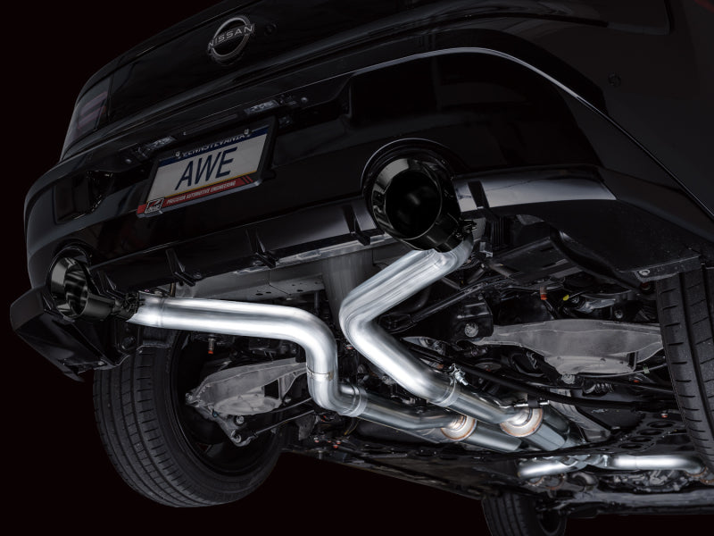 AWE Track Edition Catback Exhaust System with Diamond Black Tips for 2023 Nissan Z RZ34 RWD