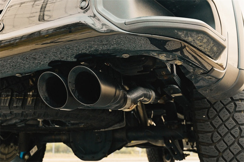 CORSA Performance Cat-Back Exhaust Dual Rear Exit with Twin 4in Black Tips for 2022-2024 Chevrolet Silverado 1500