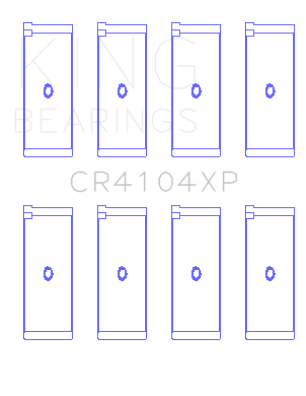 King Engine Bearings Performance Rod Bearing Set - STD Size Audi/VW 83-03 1.6L/1.8L/2.0L