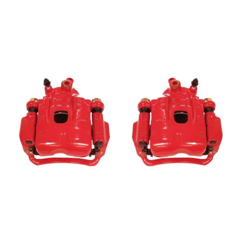 PowerStop Front Red Calipers with Brackets - Pair for 95-04 Toyota Tacoma - OneFastShop
