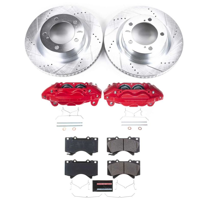Power Stop 15-21 Toyota Tundra Front Z36 Truck and Tow Kit with Cals