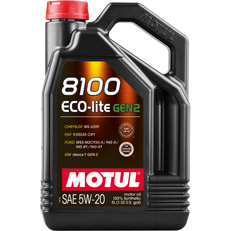 Motul 8100 Eco-lite 5W-20 Synthetic Engine Oil - 5L
