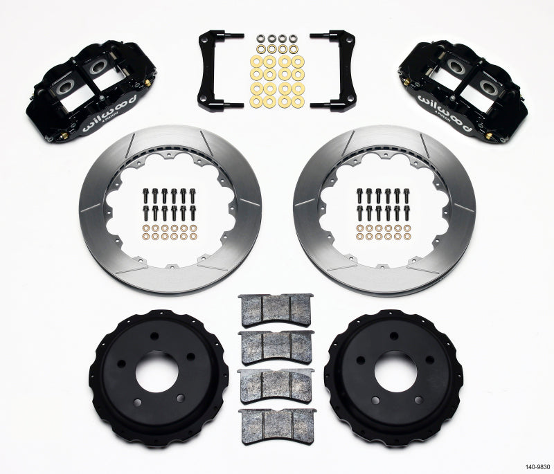 Wilwood FNSL4R Black Slotted Rear Big Brake Kit - Chevrolet Camaro / Pontiac Firebird 1998-2002