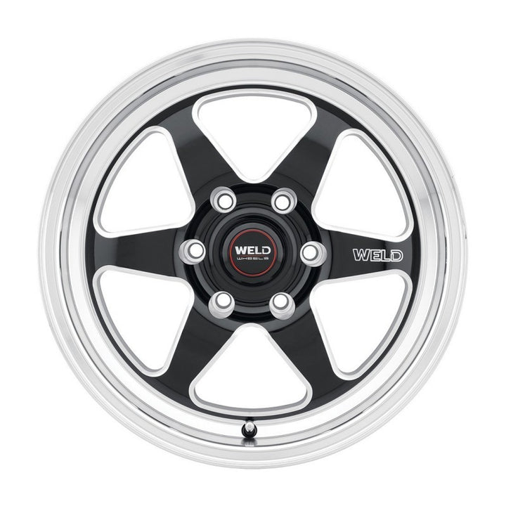 Weld S156 20x9.5 Ventura 6 Drag Wheel 6x127 ET35 Backspace 6.625 Gloss Black Milled (78.1)