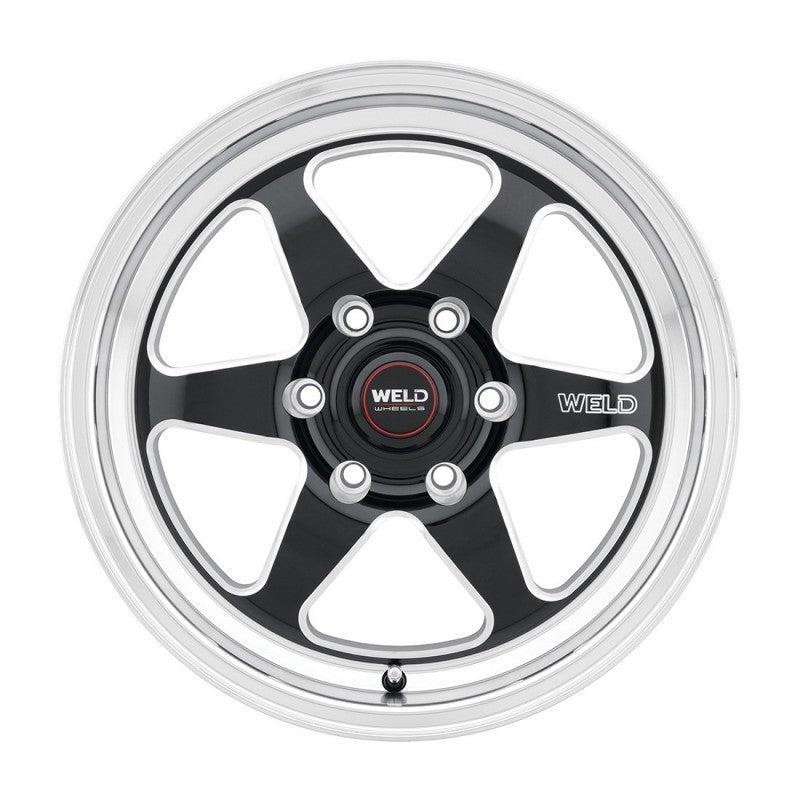 Weld S156 17x5 Ventura 6 Drag Wheel 6x139.7 ET-25 BS2.00 Gloss BLK MIL DIA 106.1 (106.1)
