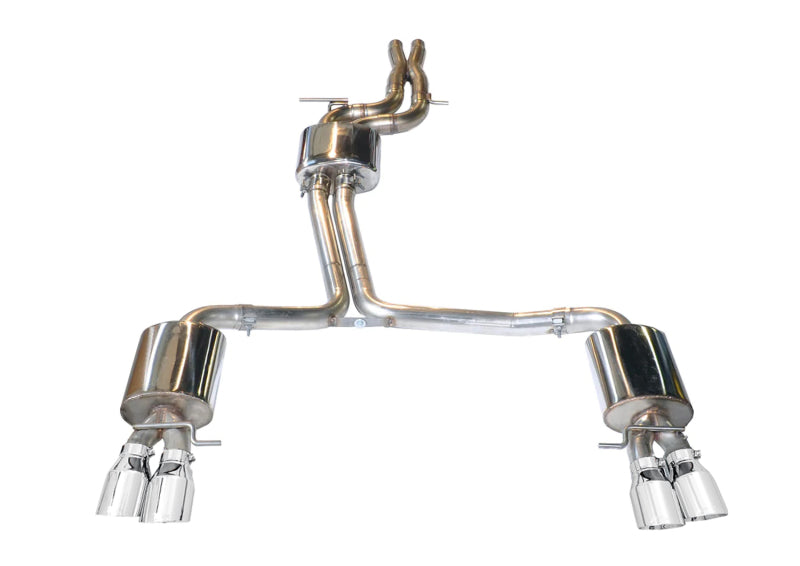 AWE Touring Edition Cat-Back Exhaust - Audi S5 2012-2017 - 90mm Chrome Silver Tips