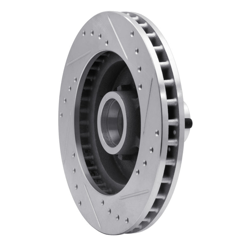 R1 1988-1994 Chevrolet C1500 Front Left Drilled And Slotted Silver Brake Rotor