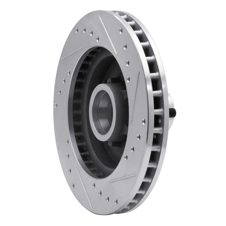 R1 1988-1994 Chevrolet C1500 Front Left Drilled And Slotted Silver Brake Rotor